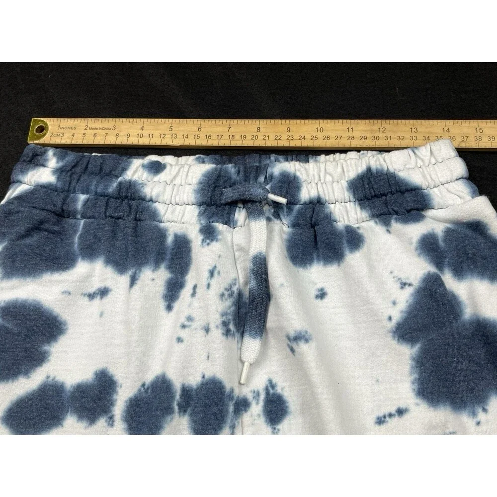 True Religion Size Medium Tie Dye Jogger Drawstring Dark Blue Spots Sweatpants